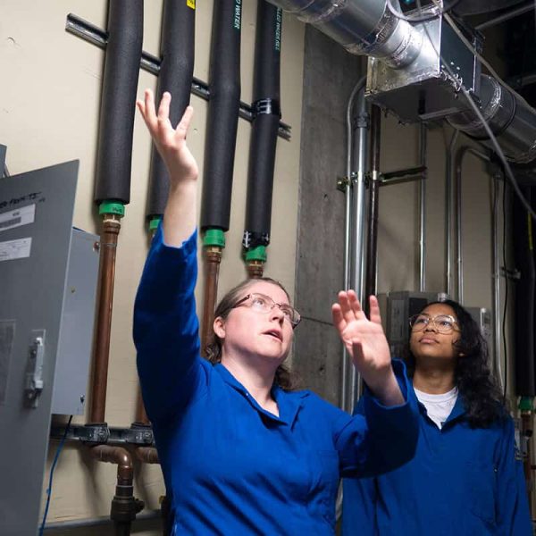 Air quality monitoring and control systems at UC Davis Energy Efficiency Institute.