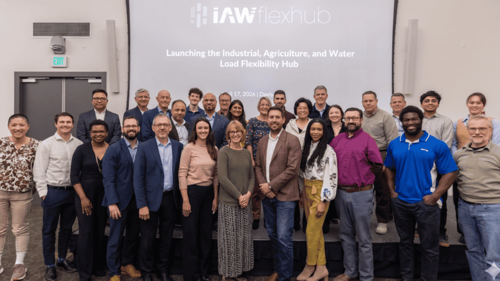 Group photo from IAW FlexHub launch event at UC Davis