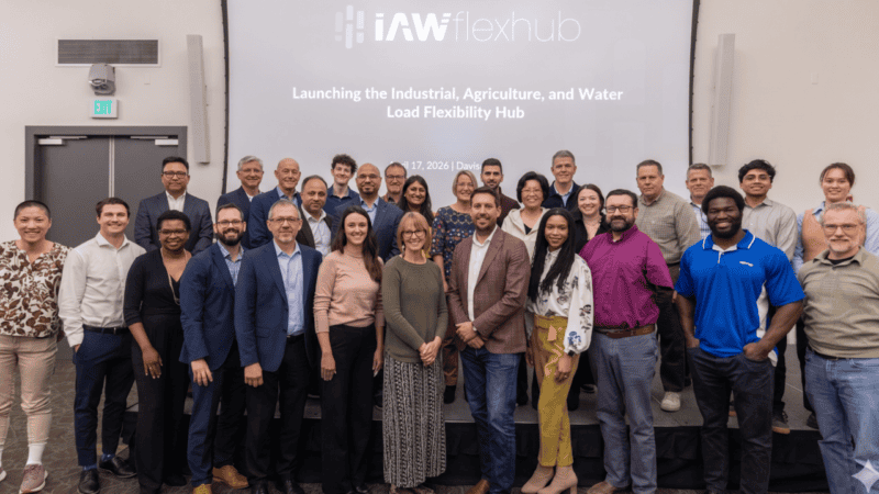 Group photo from IAW FlexHub launch event at UC Davis