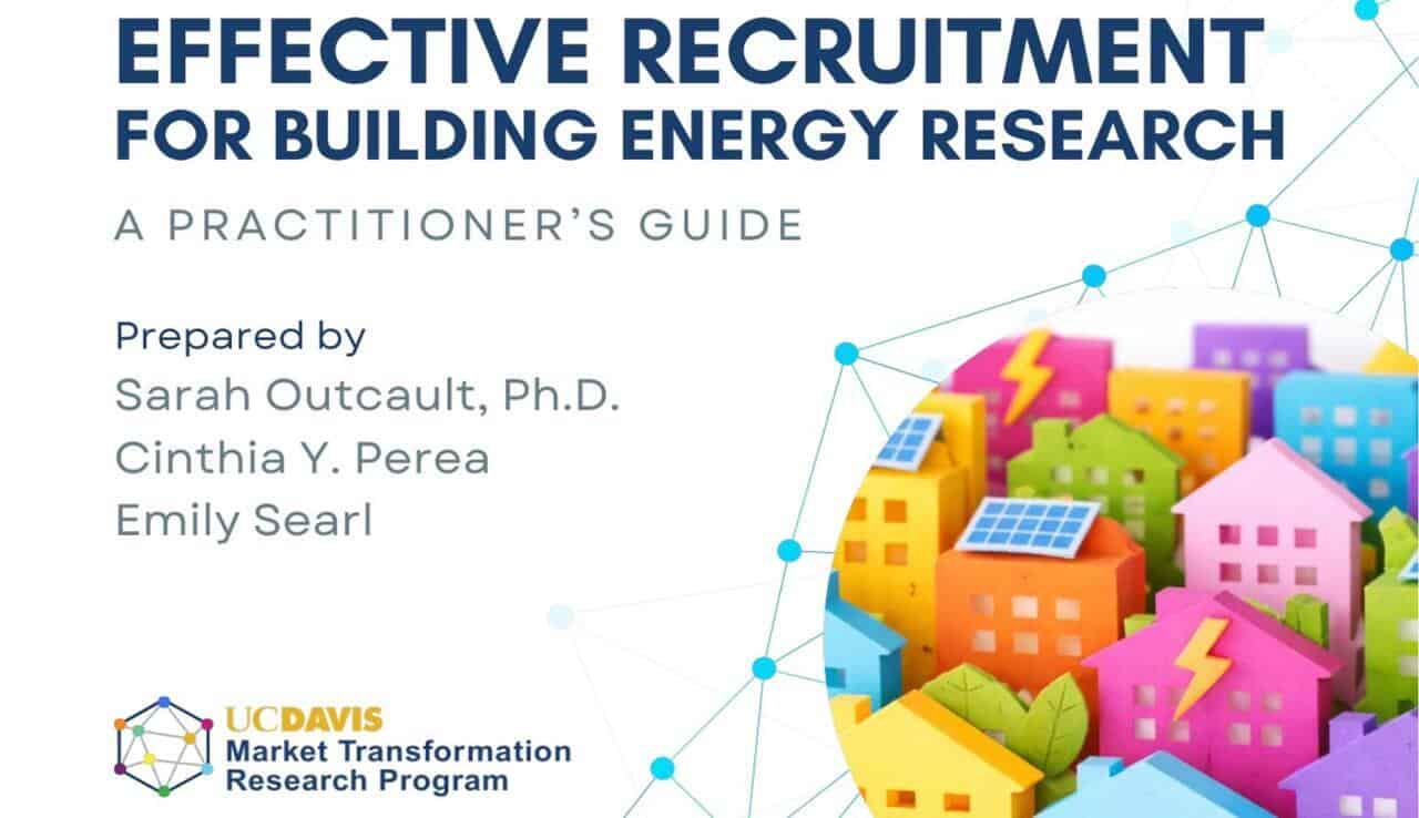 Cover of Effective Recruitment for Building Energy Research: A Practitioner’s Guide
